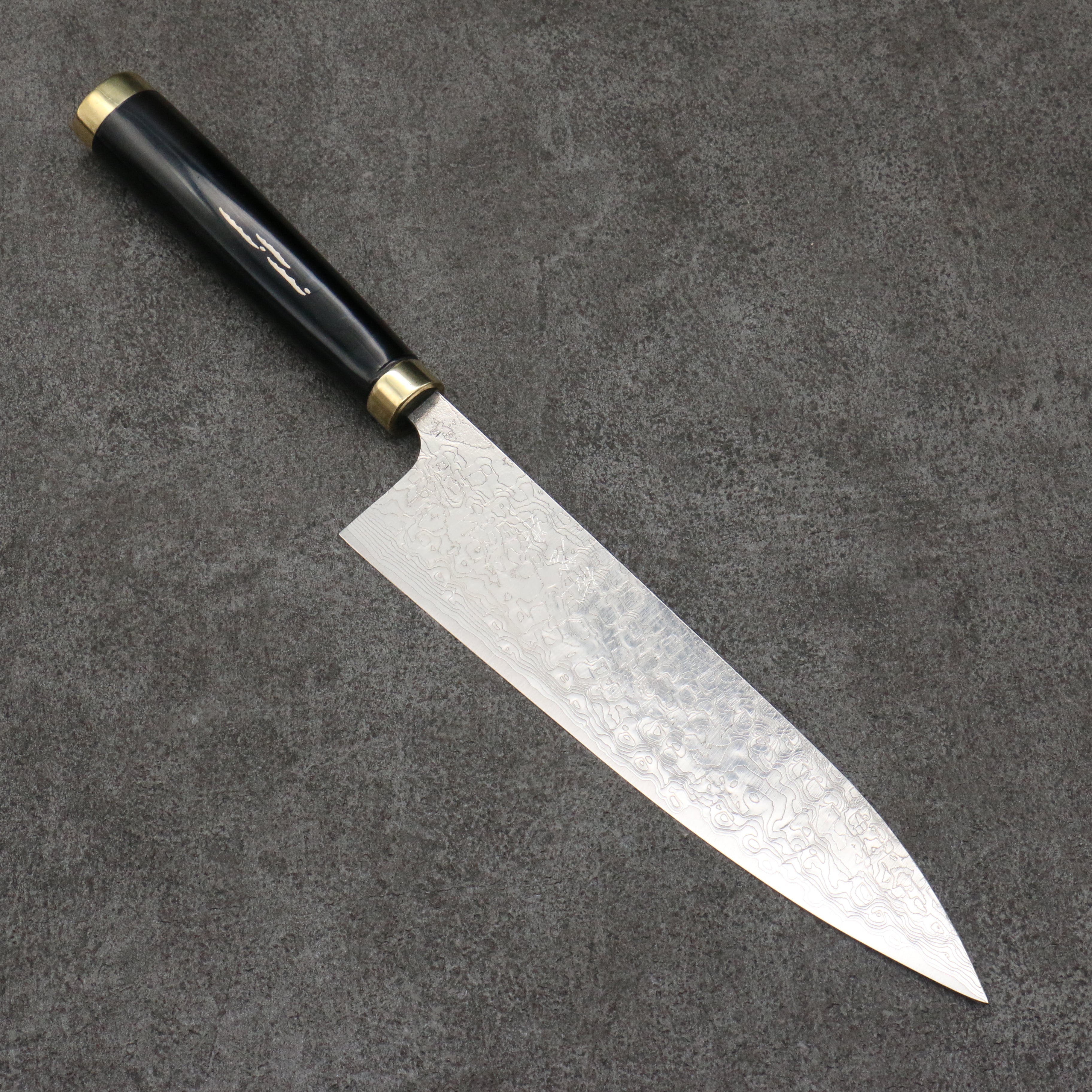 Takeshi Saji Maki-e Art Red Fuji Sheath SG2 Damascus Gyuto  210mm Maki-e Art Handle with Sheath - Seisuke Knife