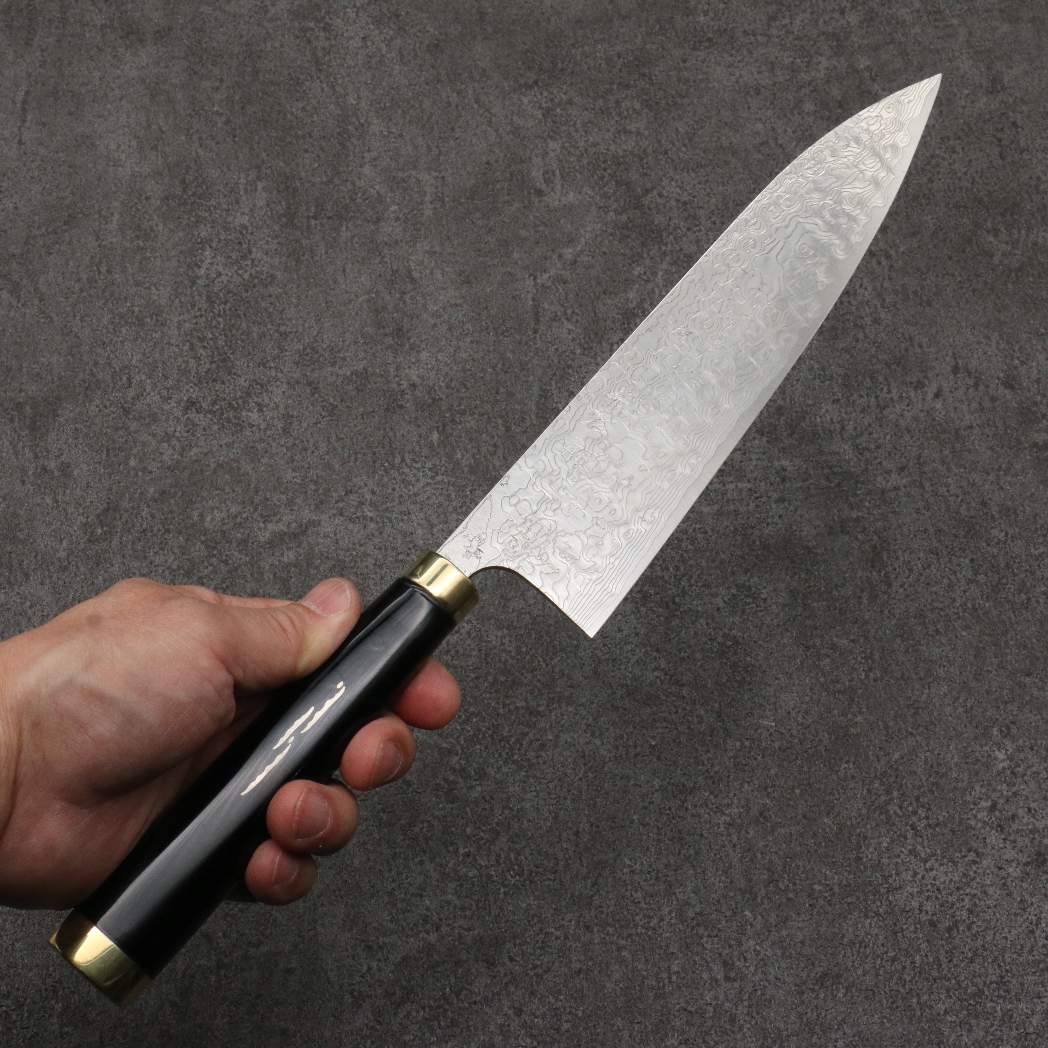 Takeshi Saji Maki-e Art Red Fuji Sheath SG2 Damascus Gyuto  210mm Maki-e Art Handle with Sheath - Seisuke Knife