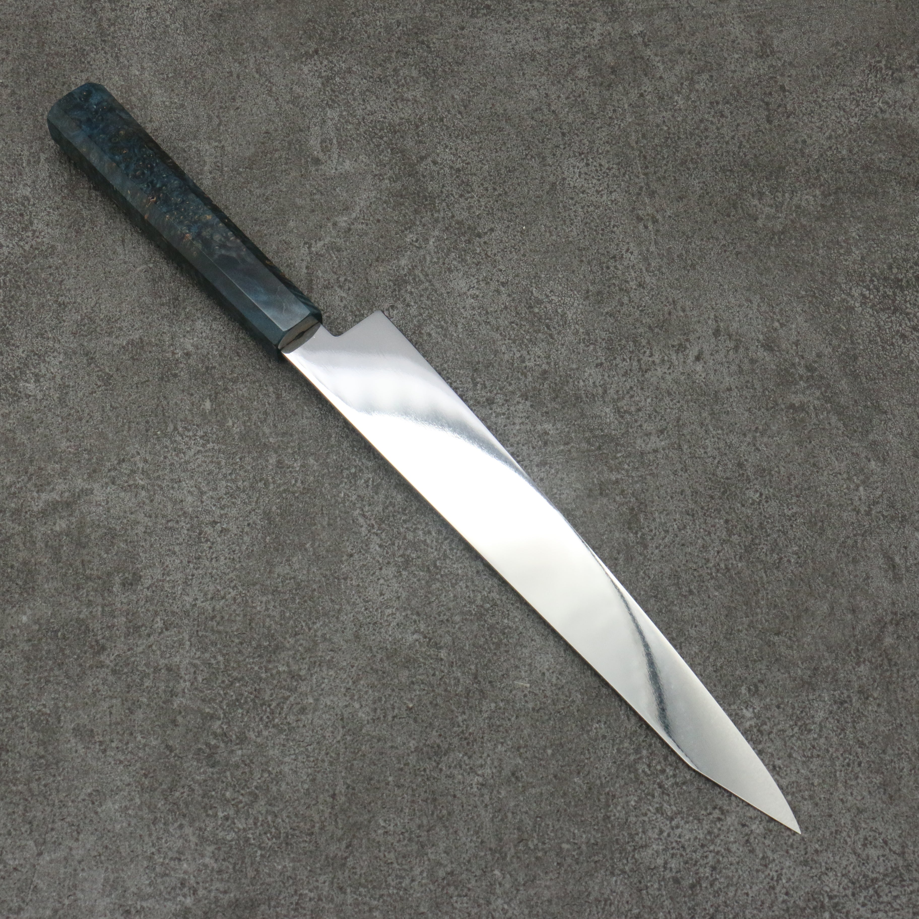 Seisuke VG10 Mirrored Finish Sujihiki  240mm Stabilized wood Handle - Seisuke Knife