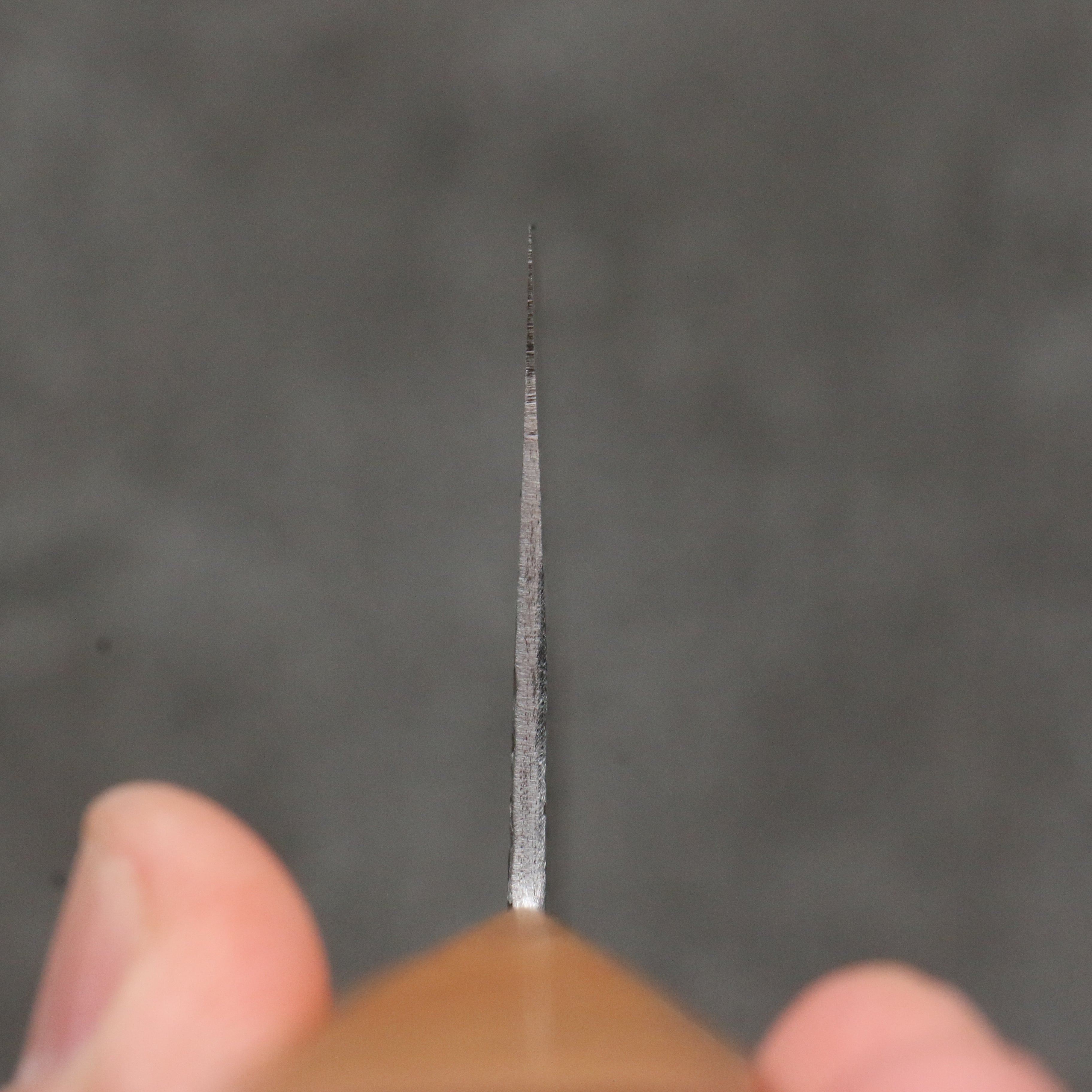 Isamitsu Abe White Steel No.1 Hammered Nakiri 165mm Pentagonal Oak Handle - Seisuke Knife