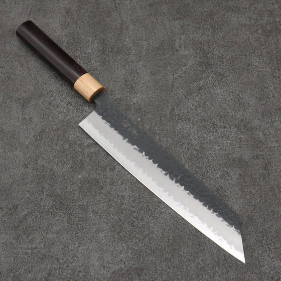 Seisuke Blue Super Hammered Kiritsuke Gyuto  240mm Shitan (ferrule: White Pakka wood) Handle - Seisuke Knife