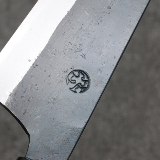 Daisuke Nishida White Steel No.1 Black Finished Santoku  165mm Cherry Tree Handle - Seisuke Knife