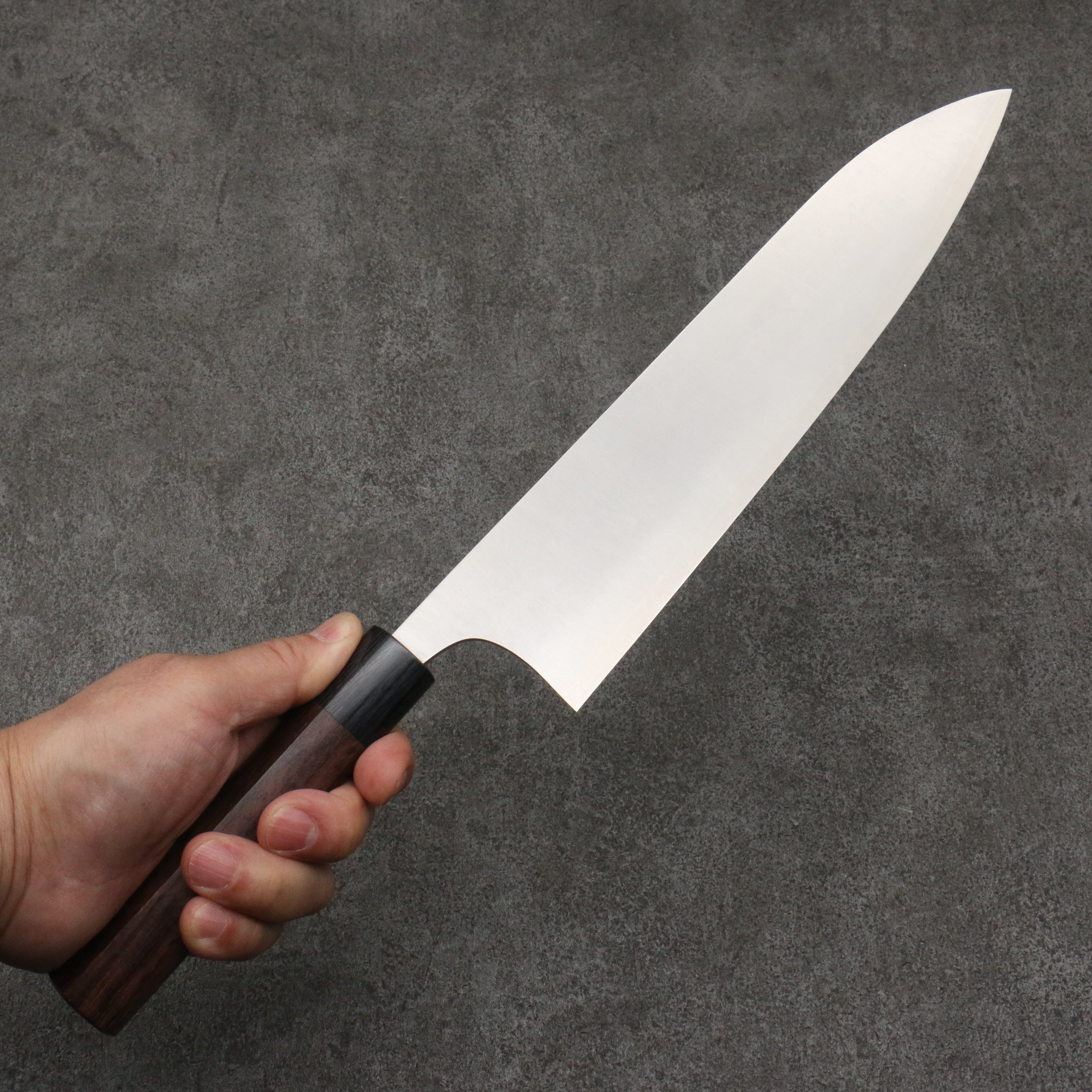 Shungo Ogata SG2 Migaki Finished Gyuto  240mm Shitan Handle - Seisuke Knife