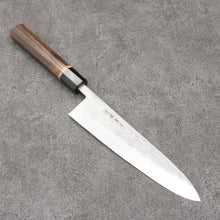  Tadafusa SLD Hammered Gyuto  210mm Burnt Walnut Handle - Seisuke Knife