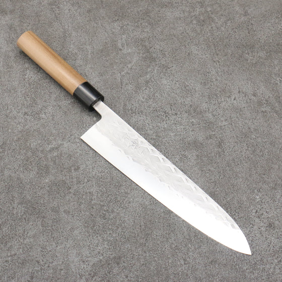 Tadafusa SLD Hammered Gyuto  240mm Walnut Handle - Seisuke Knife