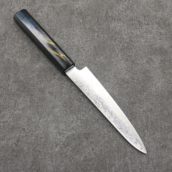 Kanjyo SG2 Damascus Petty-Utility  150mm Dark Blue and Gold Lacquered Handle - Seisuke Knife