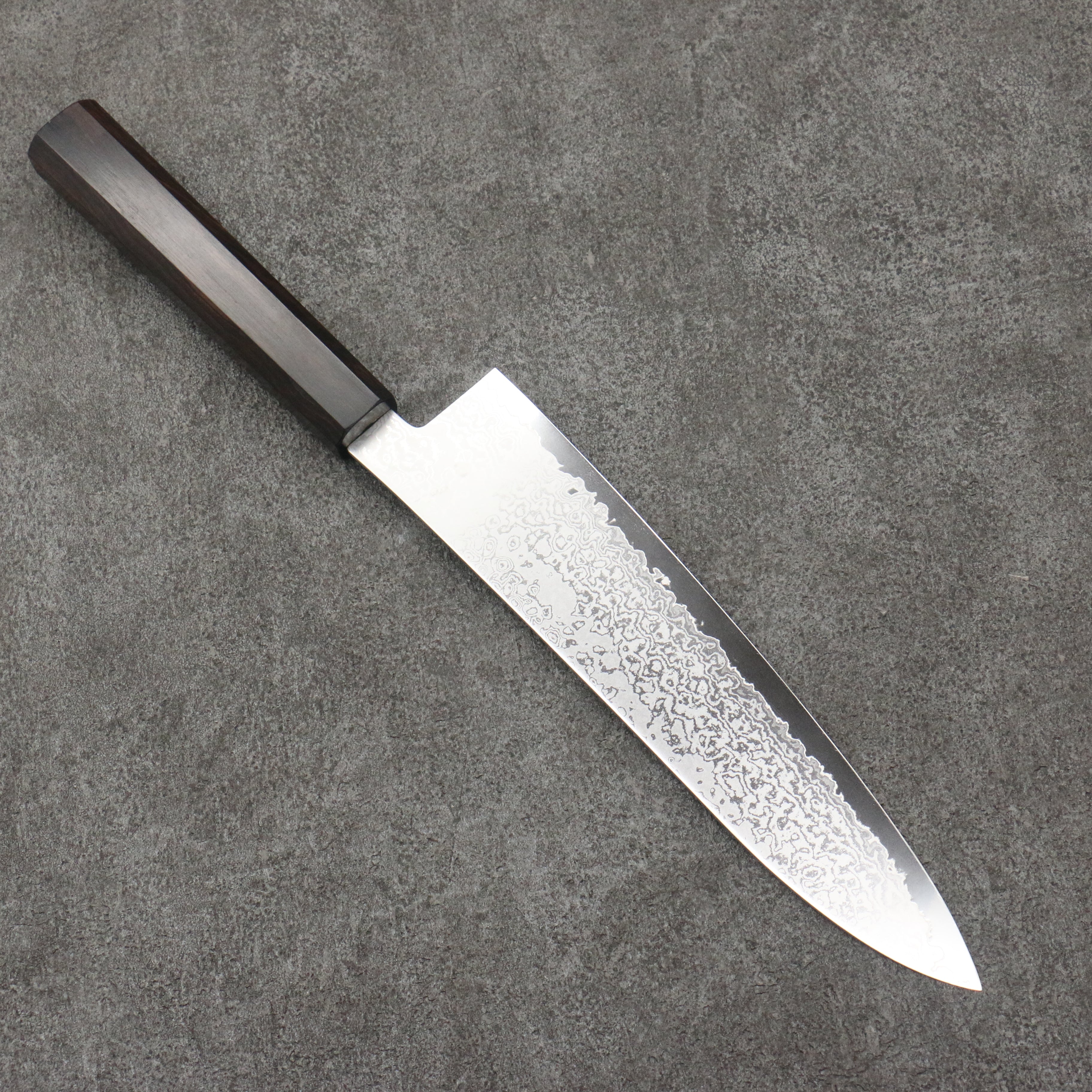 Seisuke VG10 Damascus Gyuto  210mm Ebony Wood Handle - Seisuke Knife
