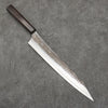 Yu Kurosaki Senko Ei Blue Super Hammered Black Finished Sujihiki  270mm Ebony Wood Handle - Seisuke Knife - Slide 1