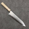 Seisuke VG10 Damascus Kiritsuke Gyuto  210mm White Micarta Handle - Seisuke Knife