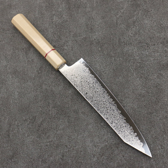 Seisuke VG10 Damascus Kiritsuke Gyuto  210mm White Micarta Handle - Seisuke Knife