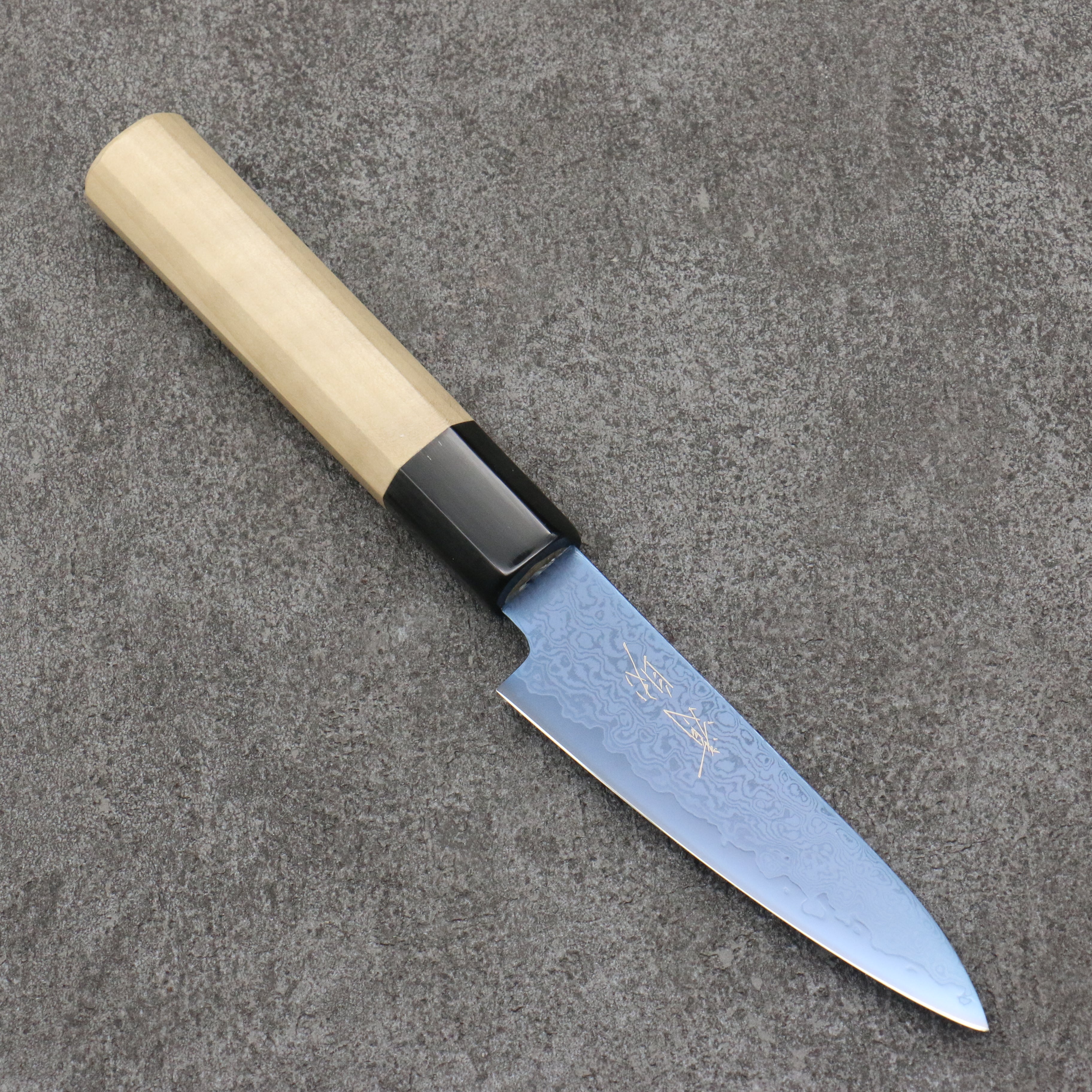 Seisuke VG10 Ion-Plated Damascus Petty-Utility 105mm Magnolia Handle - Seisuke Knife
