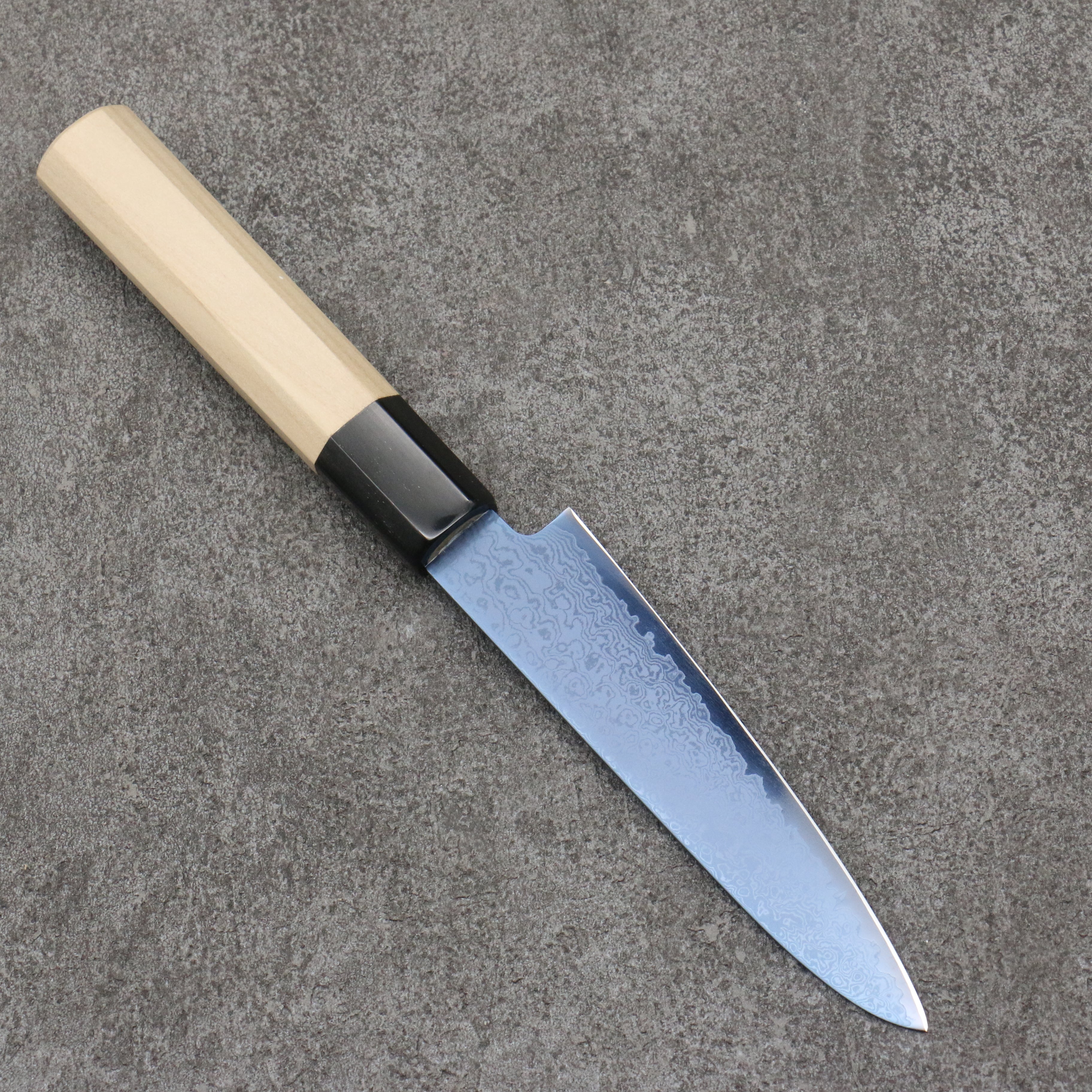 Seisuke VG10 Ion-Plated Damascus Petty-Utility 120mm Magnolia Handle - Seisuke Knife
