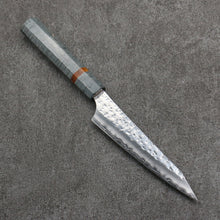  Yu Kurosaki Senko Ei SG2 Hammered Petty-Utility  130mm Stabilized wood (With Acrylic Ring) Handle - Seisuke Knife