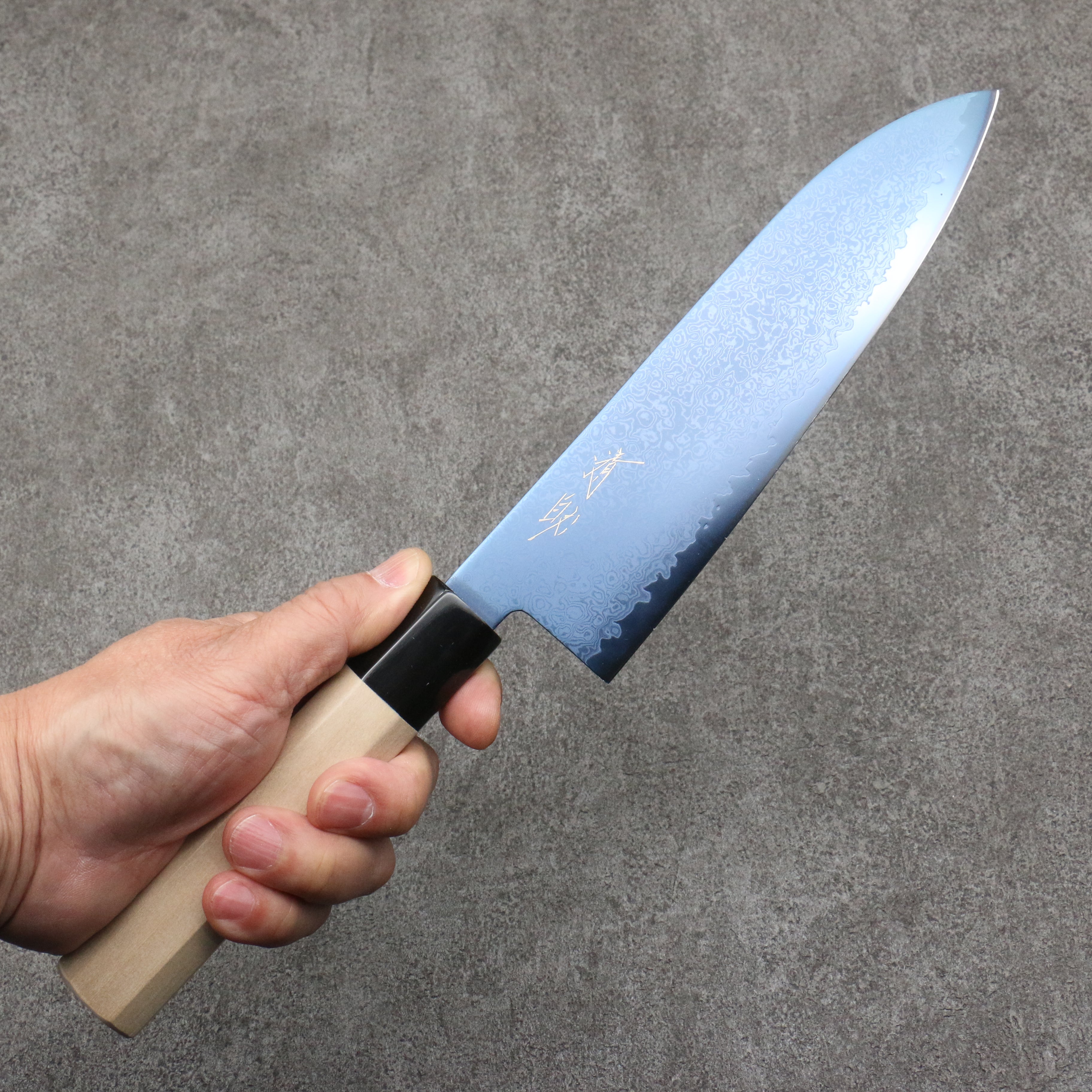 Seisuke VG10 Ion plating Damascus Santoku 180mm Magnolia Handle - Seisuke Knife