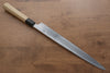 Kikuzuki Blue Steel No.1 Damascus Yanagiba 300mm Magnolia Handle - Seisuke Knife