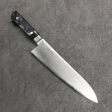  Seisuke VG5 Migaki Finished Gyuto  210mm Black Marbled Resin Handle - Seisuke Knife