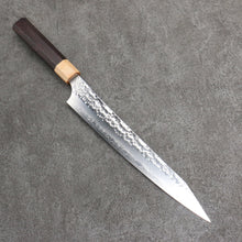  Yu Kurosaki Senko Ei SG2 Hammered Sujihiki  240mm Rosewood (Ferrule: White Pakka Wood) Handle - Seisuke Knife