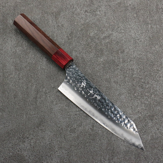 Yu Kurosaki Senko Ei SG2 Hammered Bunka  170mm Rosewood (ferrule: Red Pakka wood) Handle - Seisuke Knife