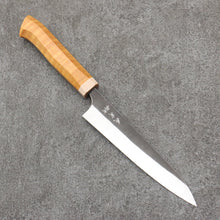  Yoshimi Kato White Steel Black Finished Petty-Utility  150mm Western style (yellow) Handle - Seisuke Knife