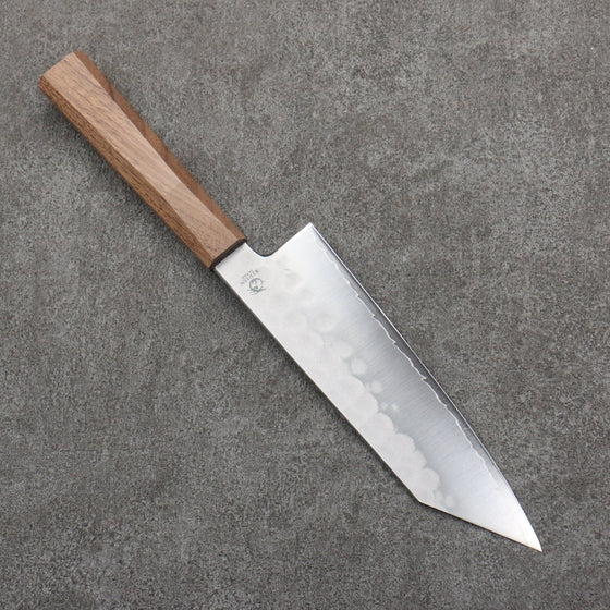 Ryusen Blazen Ryu Wa SG2 Hammered Kiritsuke Santoku  170mm Walnut Handle - Seisuke Knife