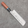 Ryusen Bonten Unryu Kai VG10 63 Layer Damascus Nakiri  165mm Chinese Quince Handle - Seisuke Knife