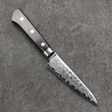  Ryusen Bonten Unryu VG10 63 Layer Damascus Petty-Utility  105mm Black Pakka wood Handle - Seisuke Knife