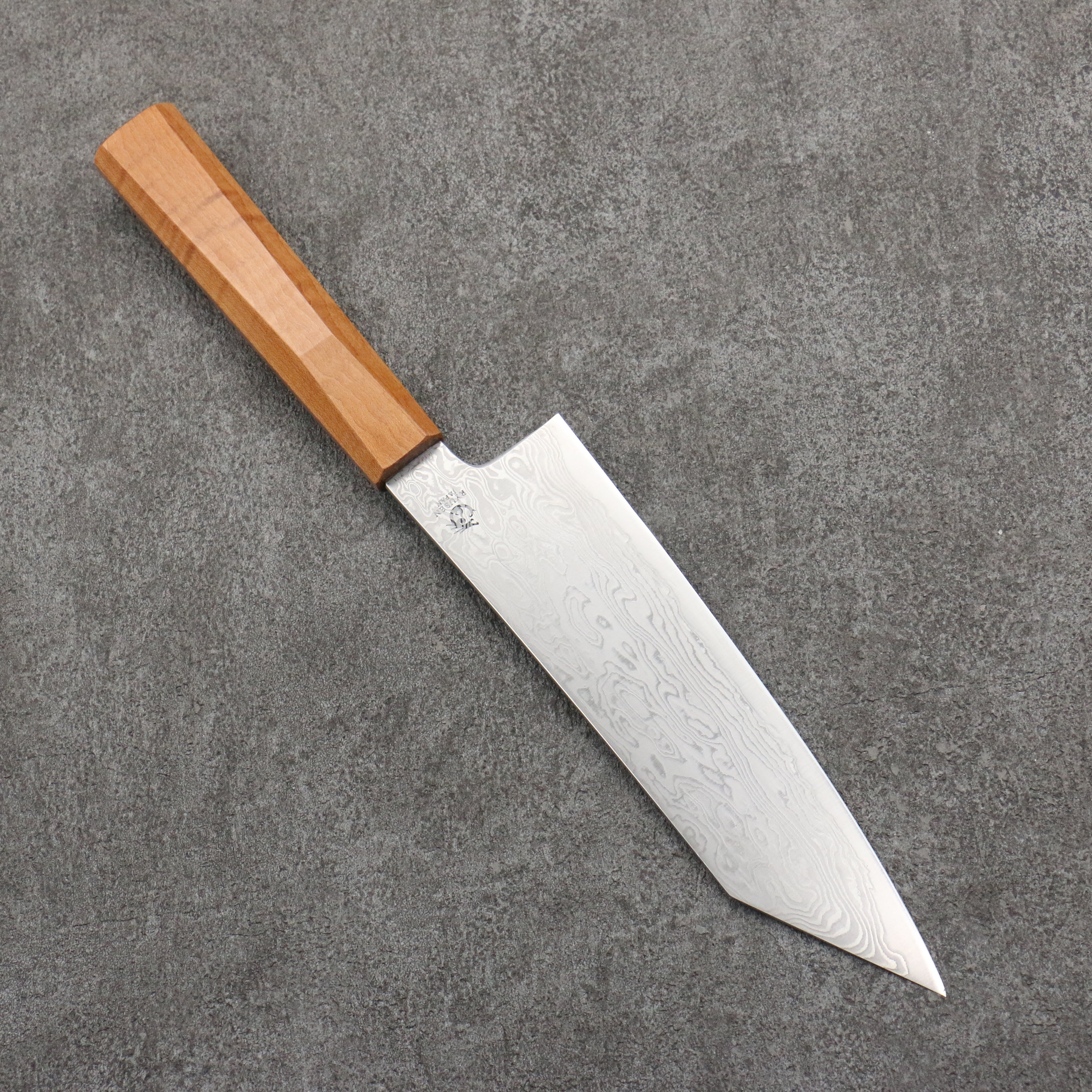 Ryusen Fukakuryu ATS314 63 Layer Damascus Kiritsuke Santoku  170mm Curly Maple Handle - Seisuke Knife
