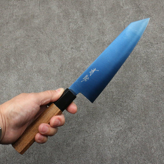 Seisuke SK-85 Ion plating Kiritsuke Santoku  180mm Teak (ferrule: Black Plastic) Handle - Seisuke Knife