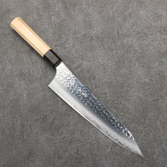 Yu Kurosaki Senko Ei SG2 Hammered Gyuto  210mm Aomori Hiba���(Ferrule: Brown) Handle - Seisuke Knife