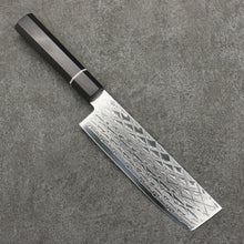  Seisuke AUS10 Mirror Crossed Usuba  160mm Black Pakka wood Handle - Seisuke Knife