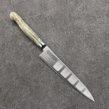  Sakai Takayuki Grand Chef SP Uddeholm Swedish stain-resistant steel Petty-Utility Salmon  150mm SP Type III (Pearl) Handle - Seisuke Knife