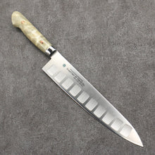  Sakai Takayuki Grand Chef SP Uddeholm Swedish stain-resistant steel Gyuto Salmon  240mm SP Type III (Pearl) Handle - Seisuke Knife