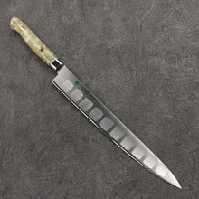  Sakai Takayuki Grand Chef SP Uddeholm Swedish stain-resistant steel Sujihiki Salmon  240mm SP Type III (Pearl) Handle - Seisuke Knife