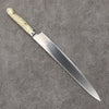 Sakai Takayuki Grand Chef SP Uddeholm Swedish stain-resistant steel Sujihiki Salmon  240mm SP Type III (Pearl) Handle - Seisuke Knife - Slide 2