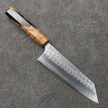  Yoshimi Kato Minamo SG2 Hammered Bunka  170mm Olive Tree and Resin Handle - Seisuke Knife