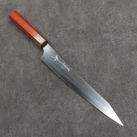 Yu Kurosaki New Gekko Hiou VG-XEOS Sujihiki  240mm Padoauk Handle - Seisuke Knife