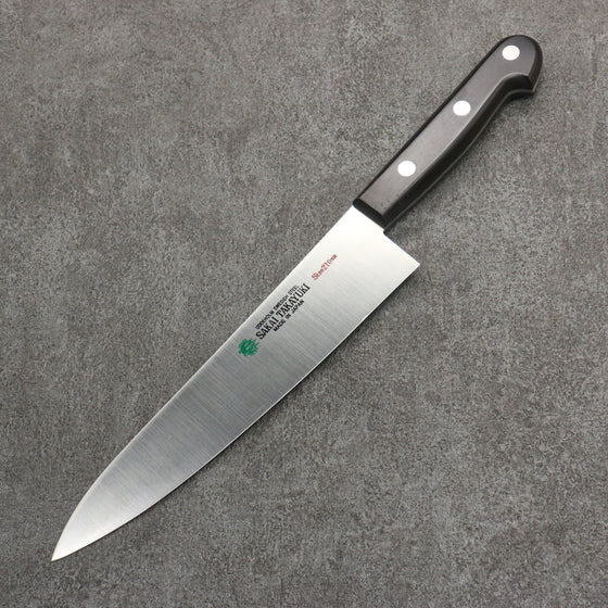 Sakai Takayuki Grand Chef Swedish Steel-stn Gyuto  210mm Black Pakka wood Handle - Seisuke Knife