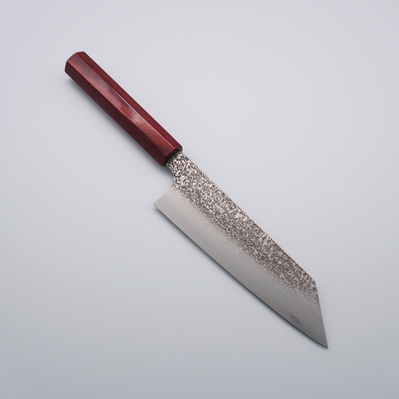 Kei Kobayashi SG2 Damascus Bunka 170mm Red Lacquered Handle - Seisuke Knife