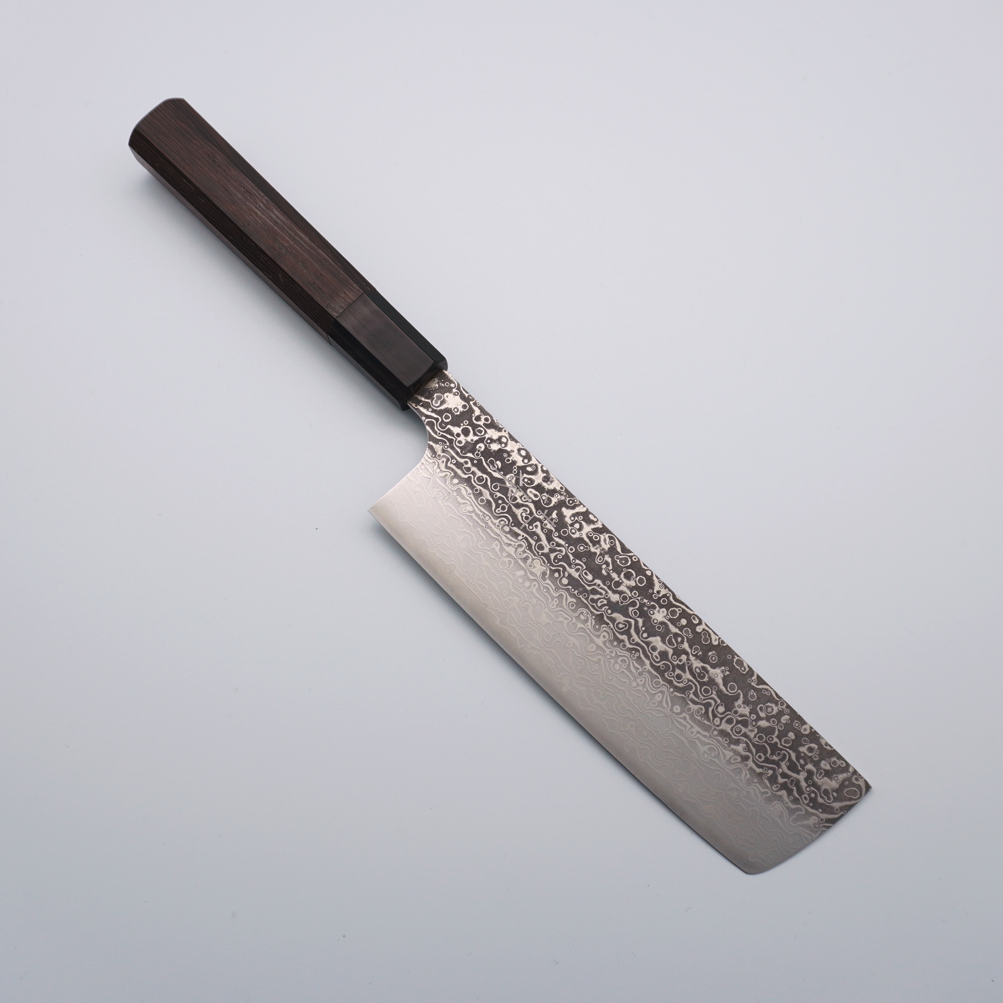 Kei Kobayashi SG2 Damascus Nakiri 165mm Wenge Handle - Seisuke Knife