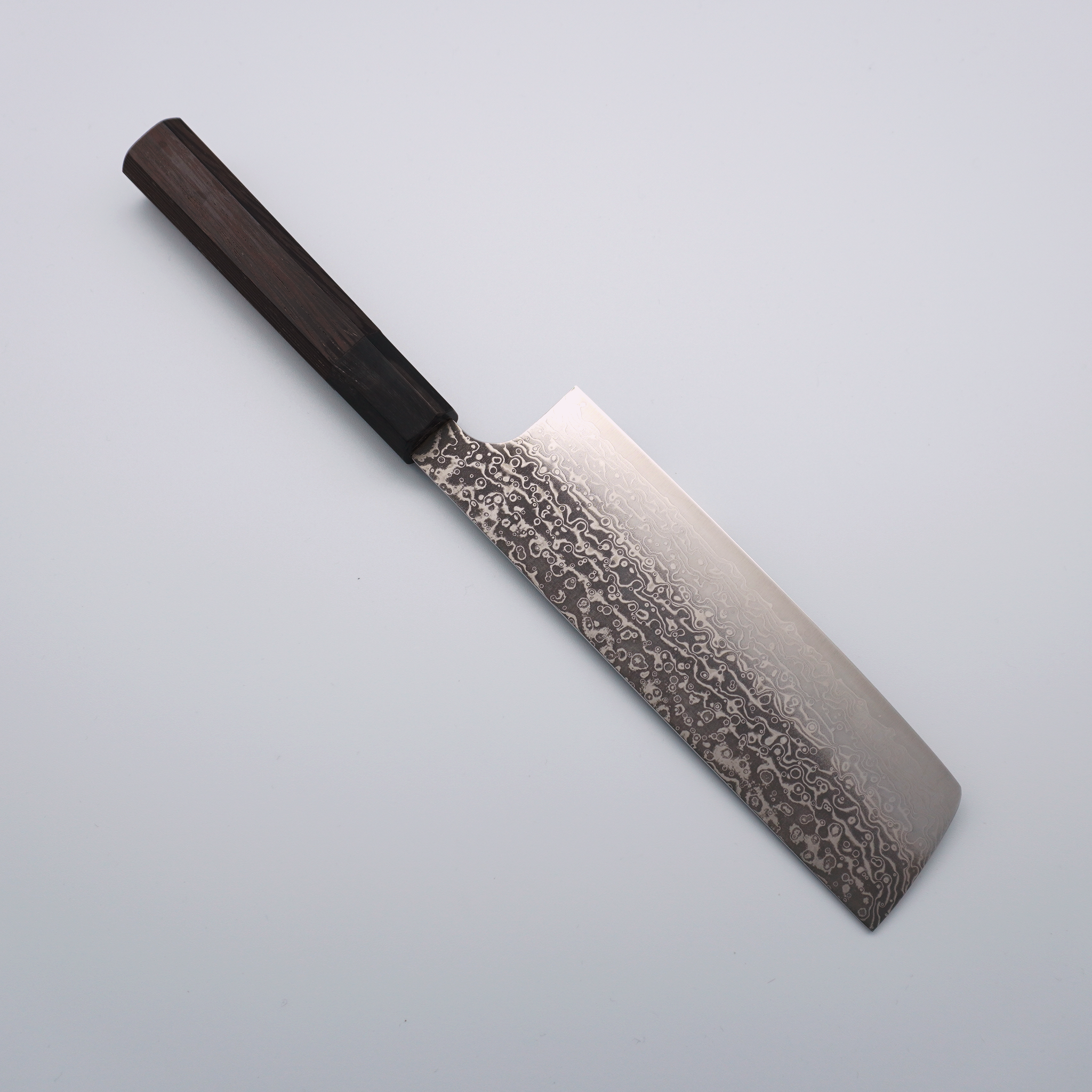 Kei Kobayashi SG2 Damascus Nakiri 165mm Wenge Handle - Seisuke Knife