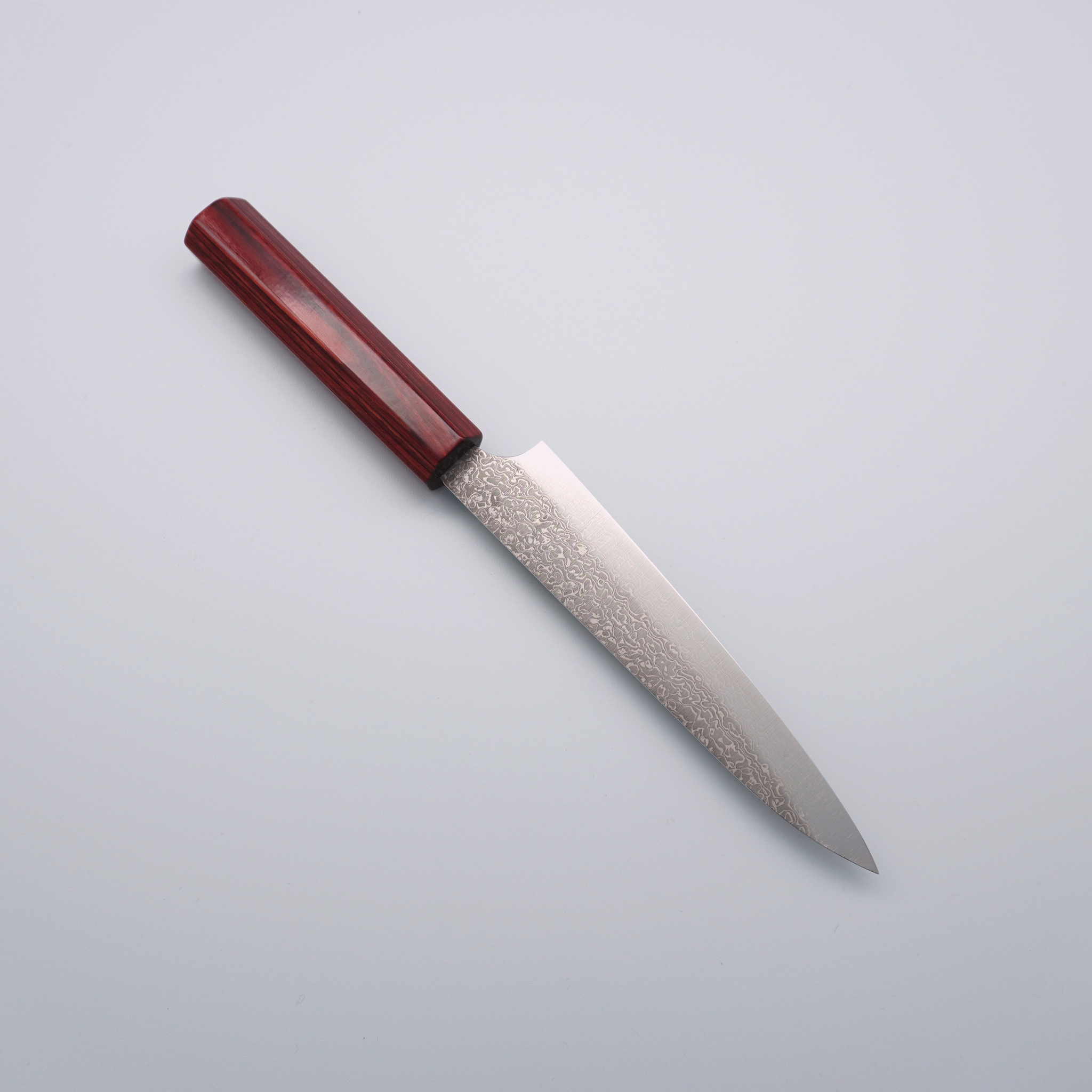 Kei Kobayashi SG2 Damascus Petty-Utility 150mm Red Lacquered Handle - Seisuke Knife