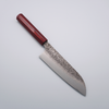 Kei Kobayashi SG2 Damascus Santoku 170mm Red Lacquered Handle - Seisuke Knife - Slide 1