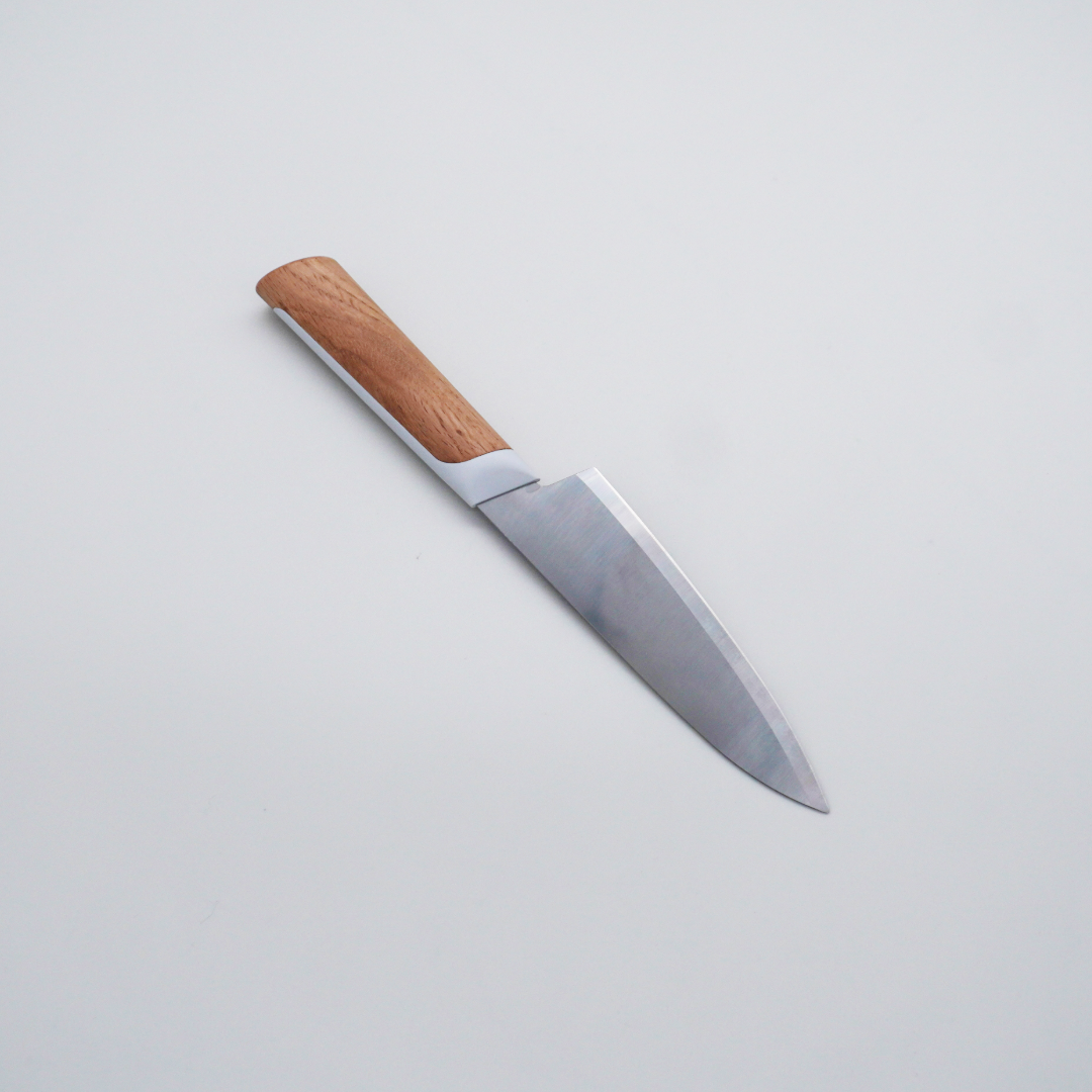 KISEKI Proprietary Ultra-Hard Alloy Petty Knife 135mm with Japanese Oak Handle - Seisuke Knife