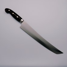  Dashi Mukamura HAP40 Satin Finish Sujihiki 240mm with Ironwood Handle - Seisuke Knife