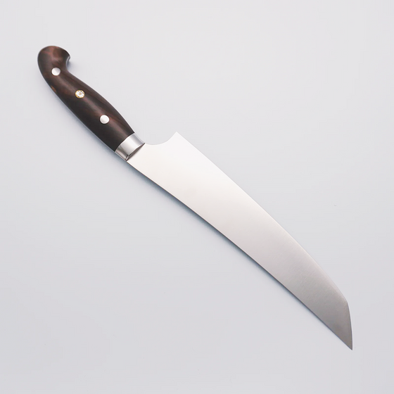 Daishi Mukamura HAP40 Satin Finish Sujihiki 210mm Ironwood Handle - Seisuke Knife