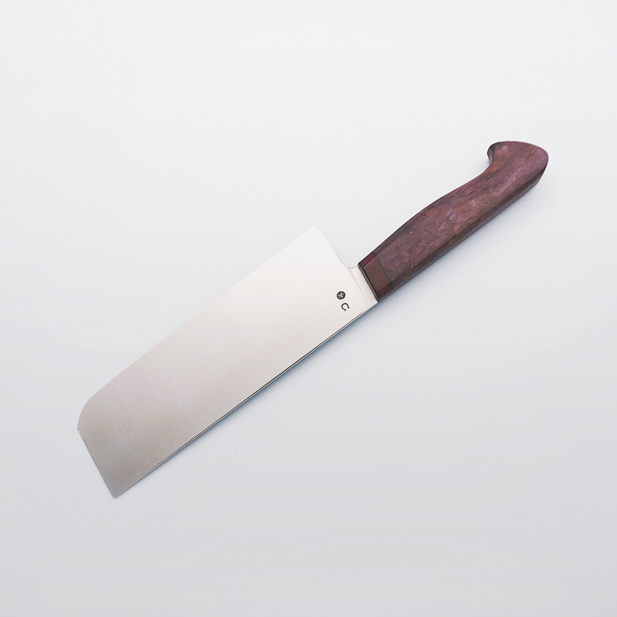 Acre Nakiri 6.5" Violet Dyed Birch Handle (Ryan) - Seisuke Knife