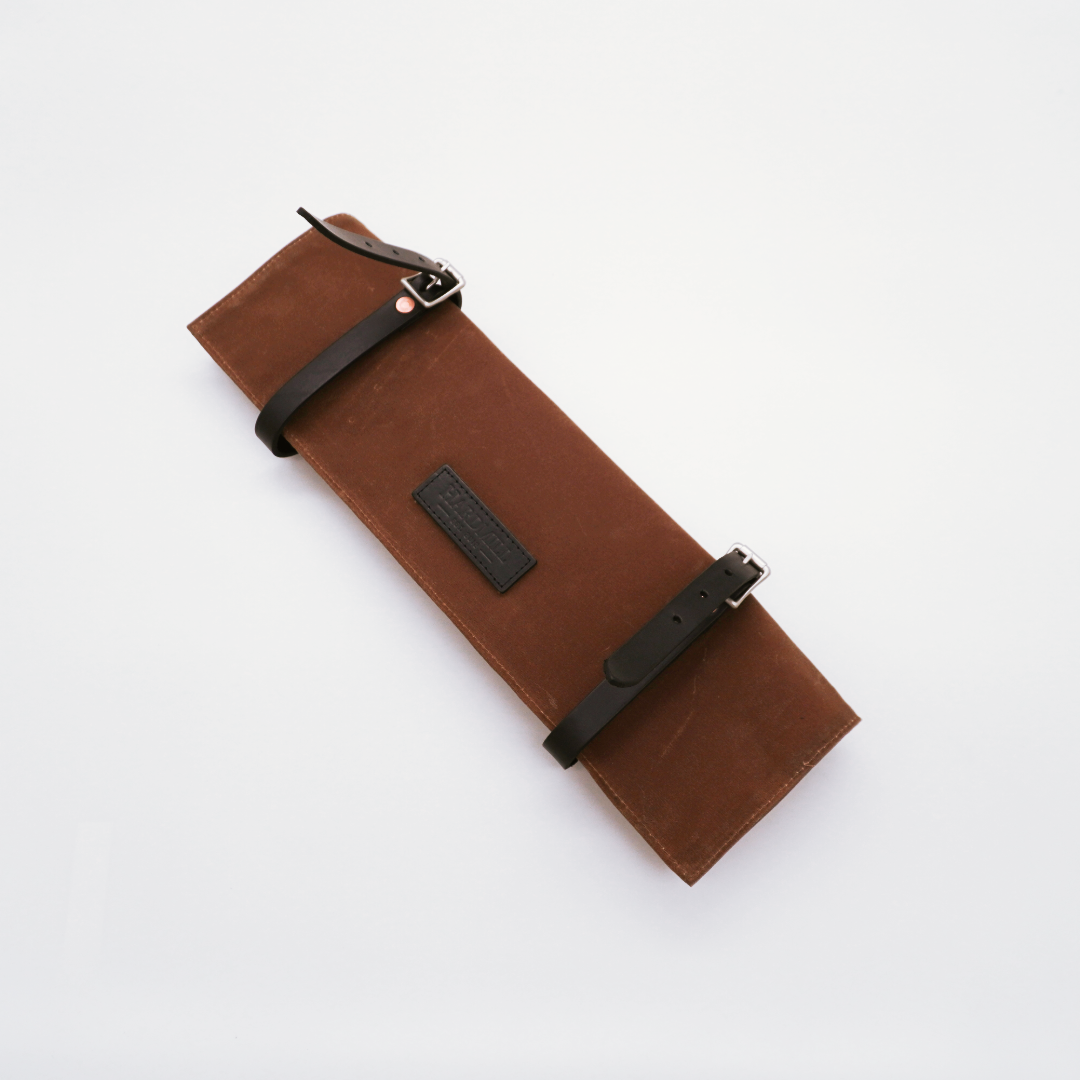 Hardmill Waxed Canvas Knife Roll - Seisuke Knife