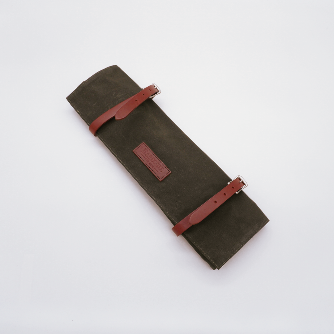 Hardmill Waxed Canvas Knife Roll - Seisuke Knife