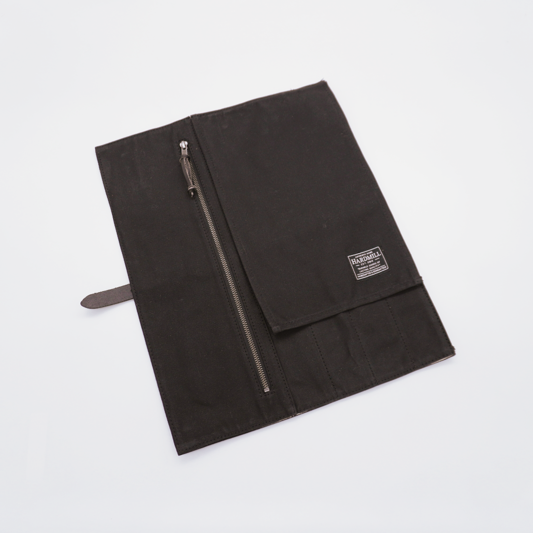 Hardmill Waxed Canvas Compact Knife Roll - Seisuke Knife