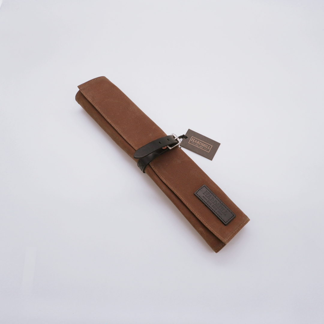 Hardmill Waxed Canvas Compact Knife Roll - Seisuke Knife